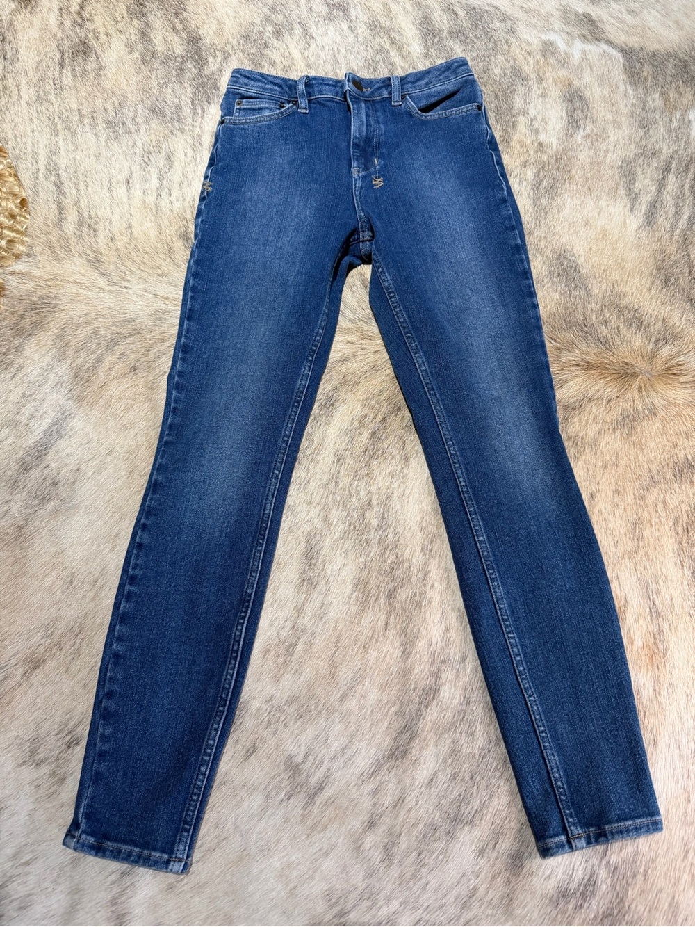 Ksubi Hi N Wasted Crop Jeans Sz 26 High Rise Cropped Skinny Medium Wash - Picture 5 of 15